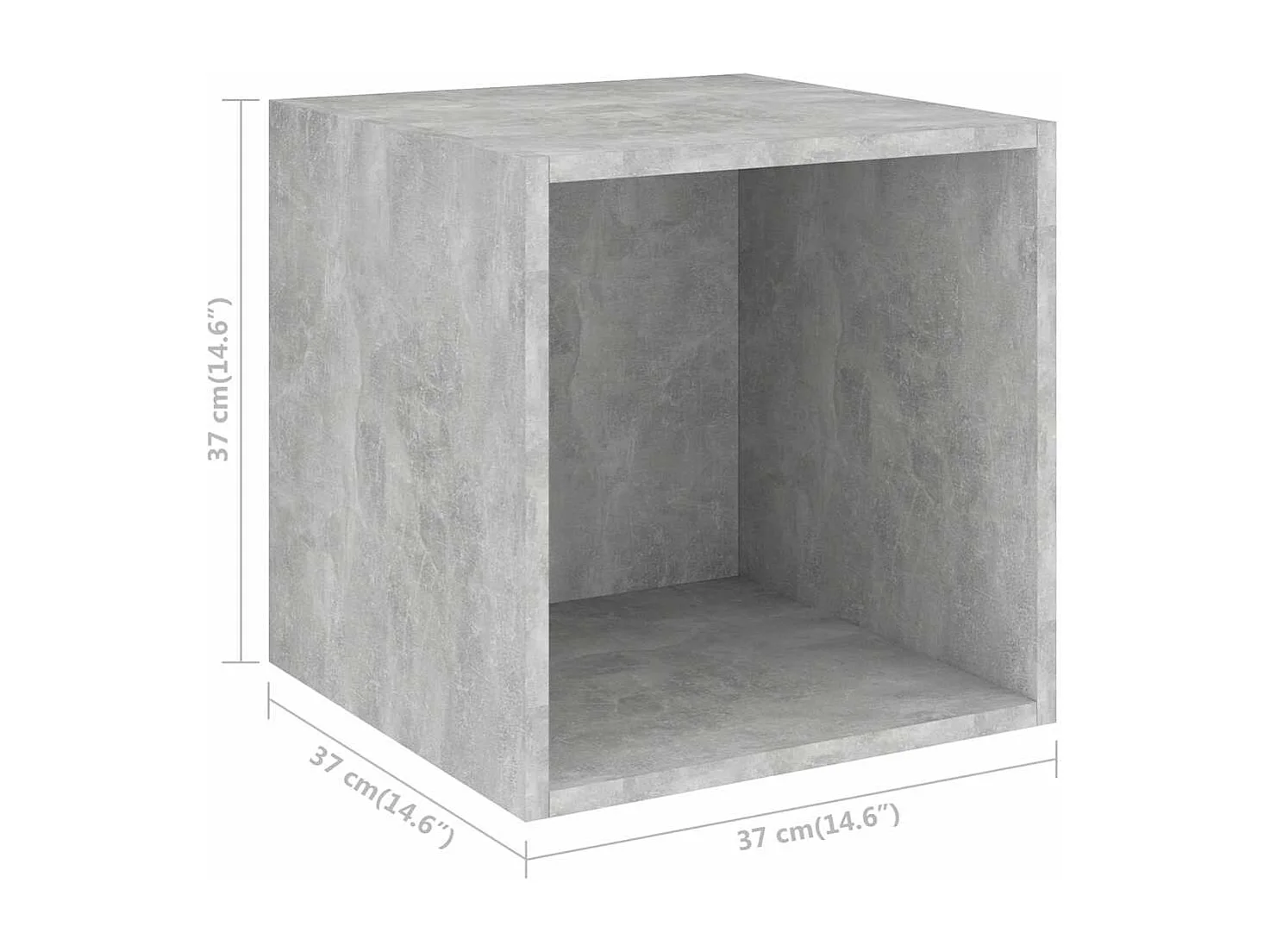 Ensemble de meubles TV 4 pcs Gris béton Bois d'ingénierie