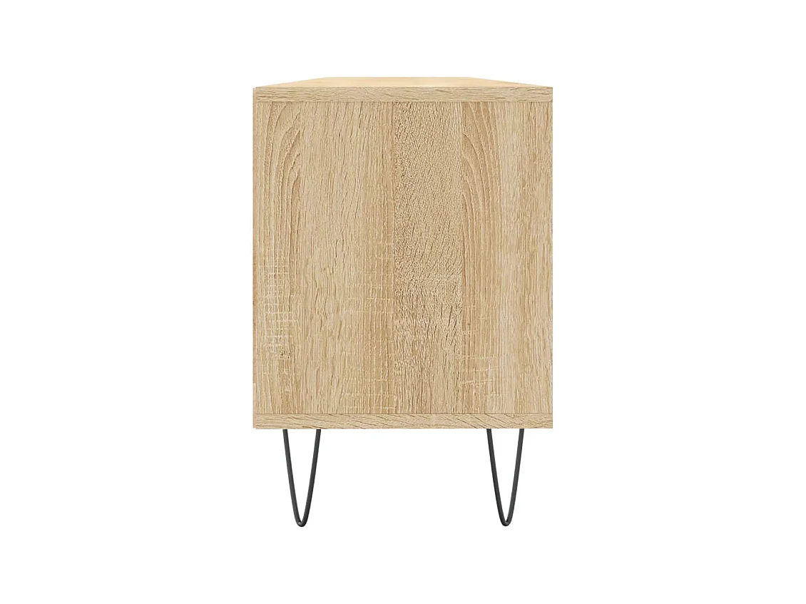 Meuble TV chêne sonoma 150x30x44,5 cm bois d'ingénierie