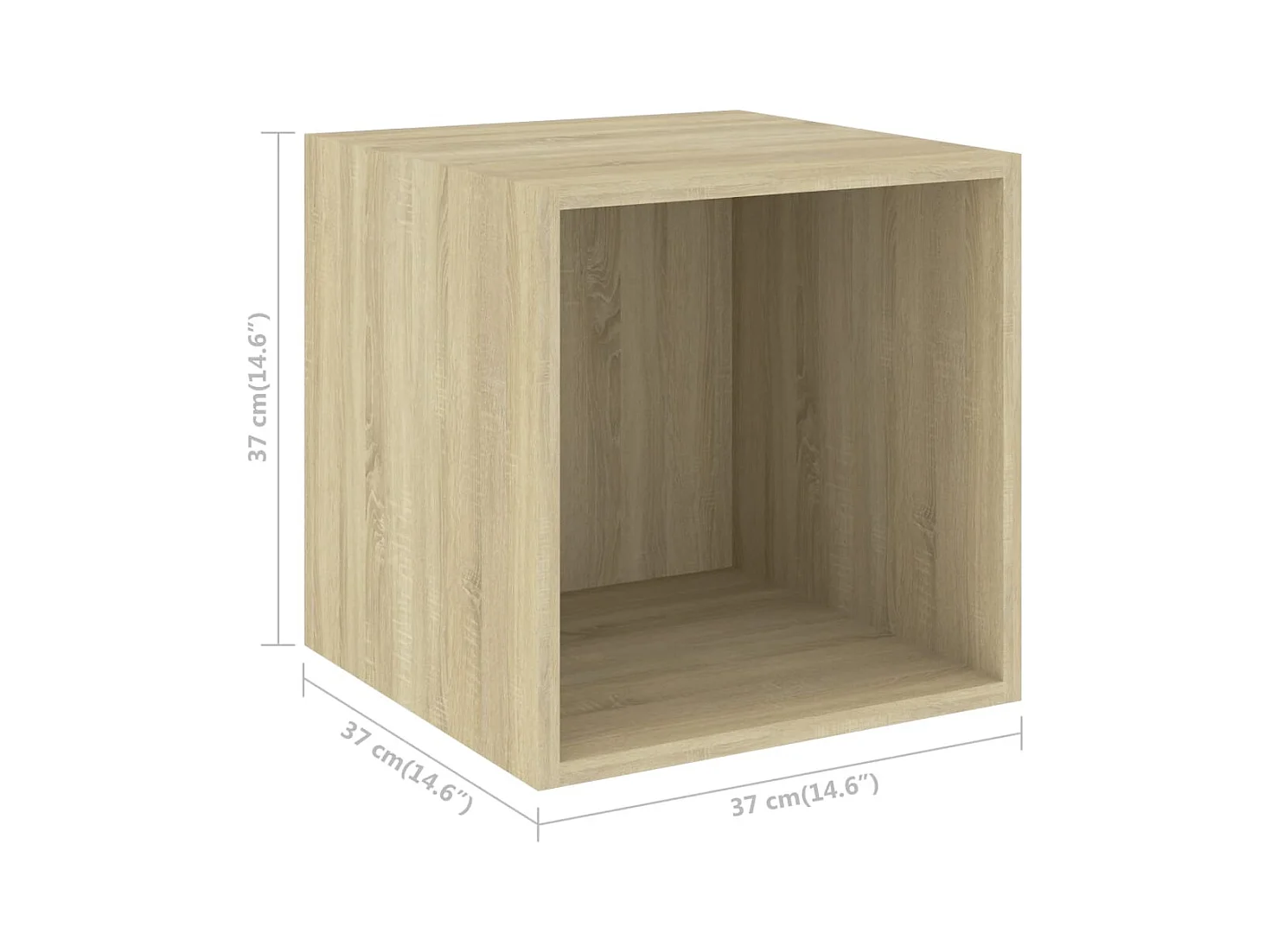 Juego de muebles de salón 3 pzas madera ingeniería roble Sonoma