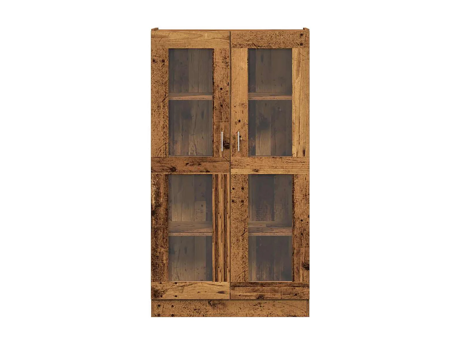 Buffet haut vieux bois 82,5x30,5x150 cm bois d'ingénierie