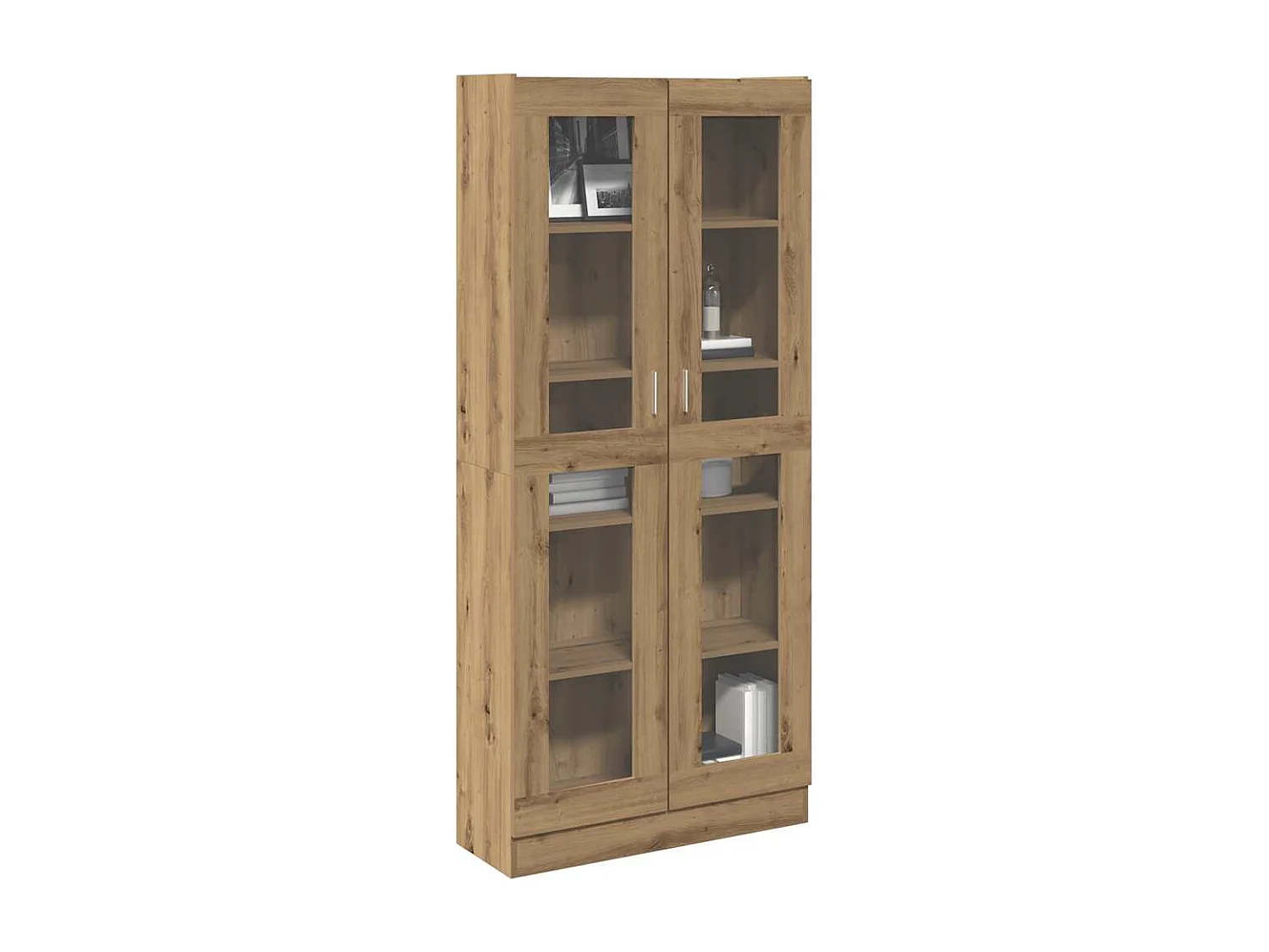 Aparador alto madera ingeniería roble artisan 82,5x30,5x185 cm
