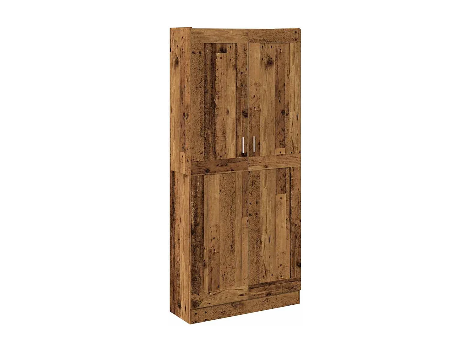 Buffet haut vieux bois 82,5x30,5x185 cm bois d'ingénierie