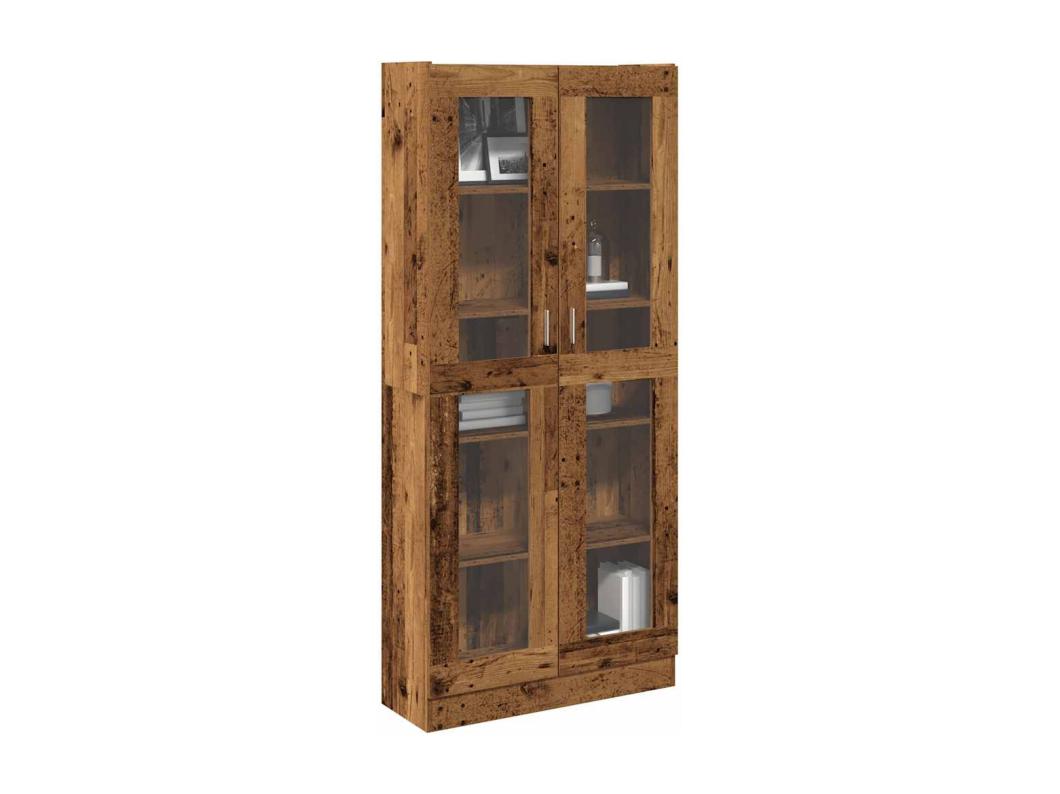Aparador madera ingeniería madera envejecida 82,5x30,5x185 cm