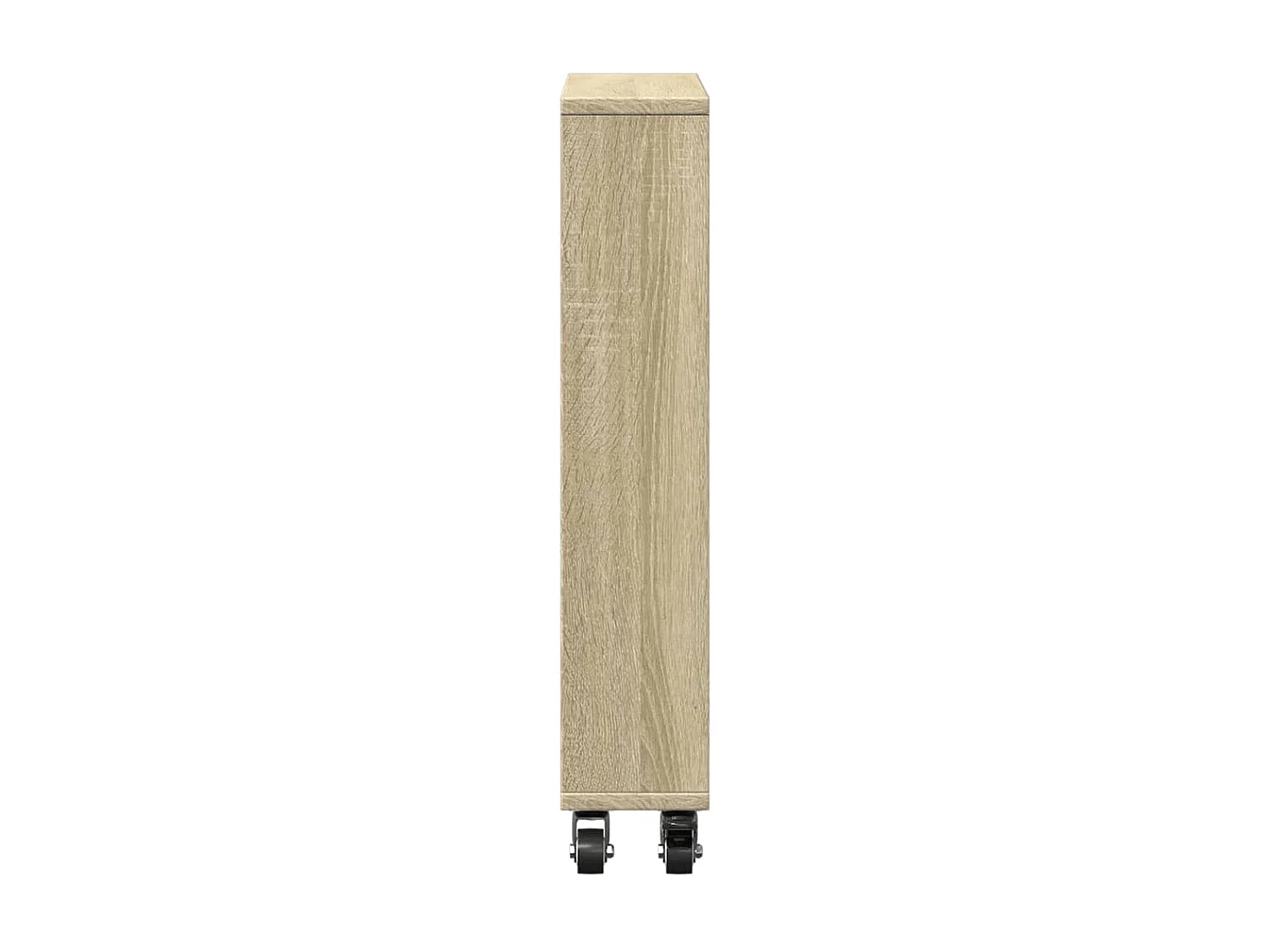 Chariot de rangement étroit Chêne Sonoma 48 x 13 x 68 cm Bois d'ingénierie