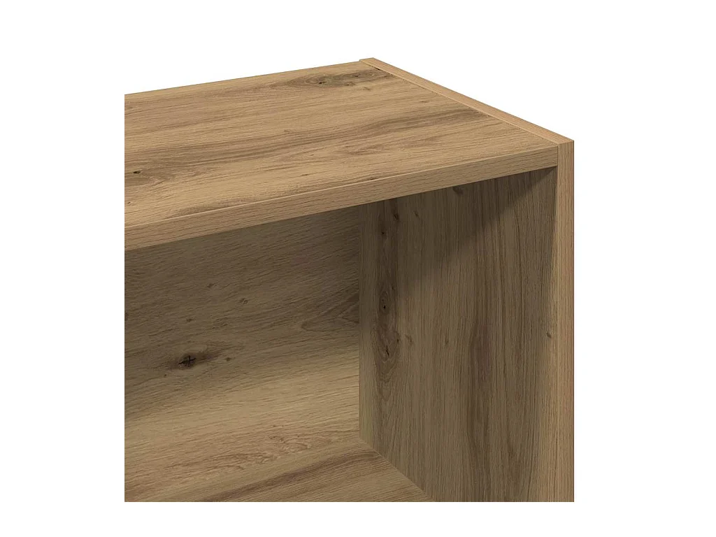 Armoire à livres chêne artisanal 98x29x97,5 cm