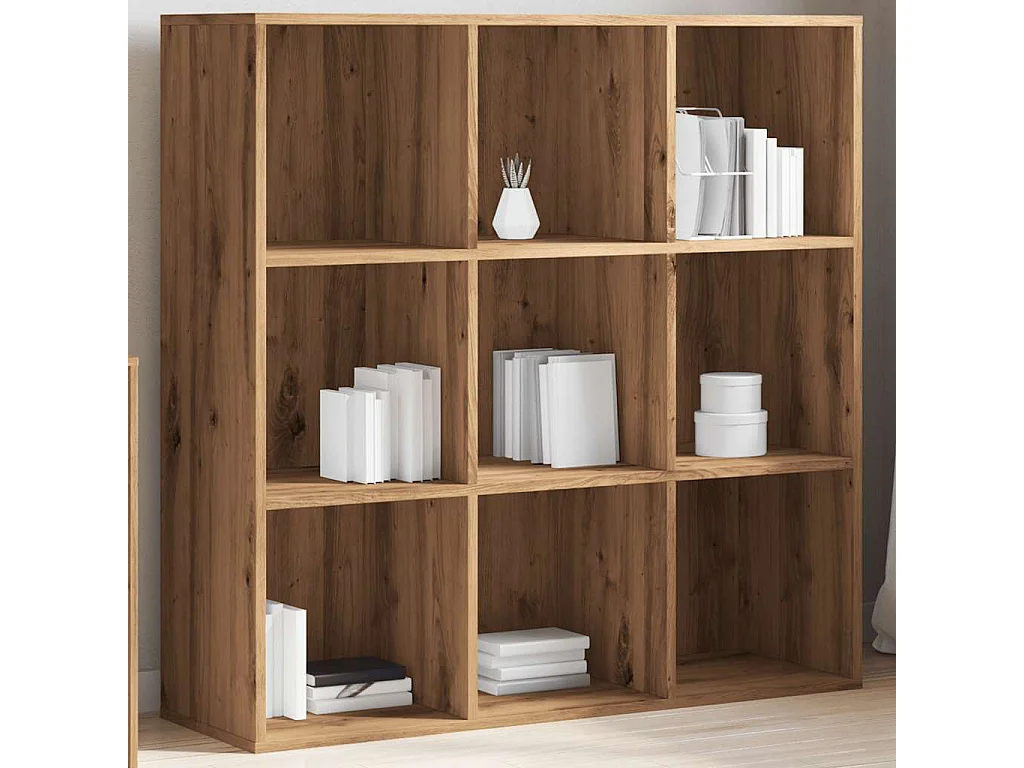 Armoire à livres chêne artisanal 98x29x97,5 cm