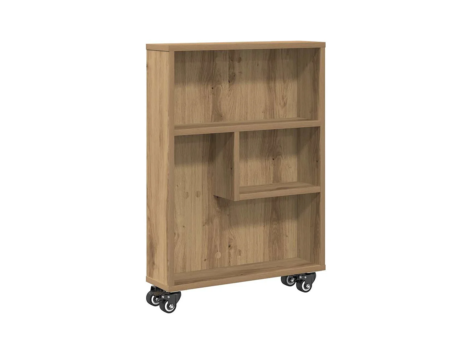 Aufbewahrungswagen Schmal Artisan-Eiche 48x13x68 Holzwerkstoff