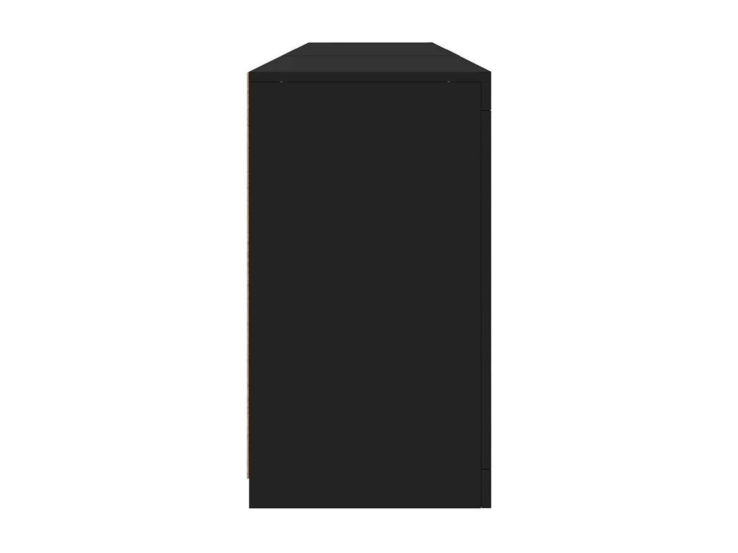 Aparador com luzes LED 162x37x67 cm preto