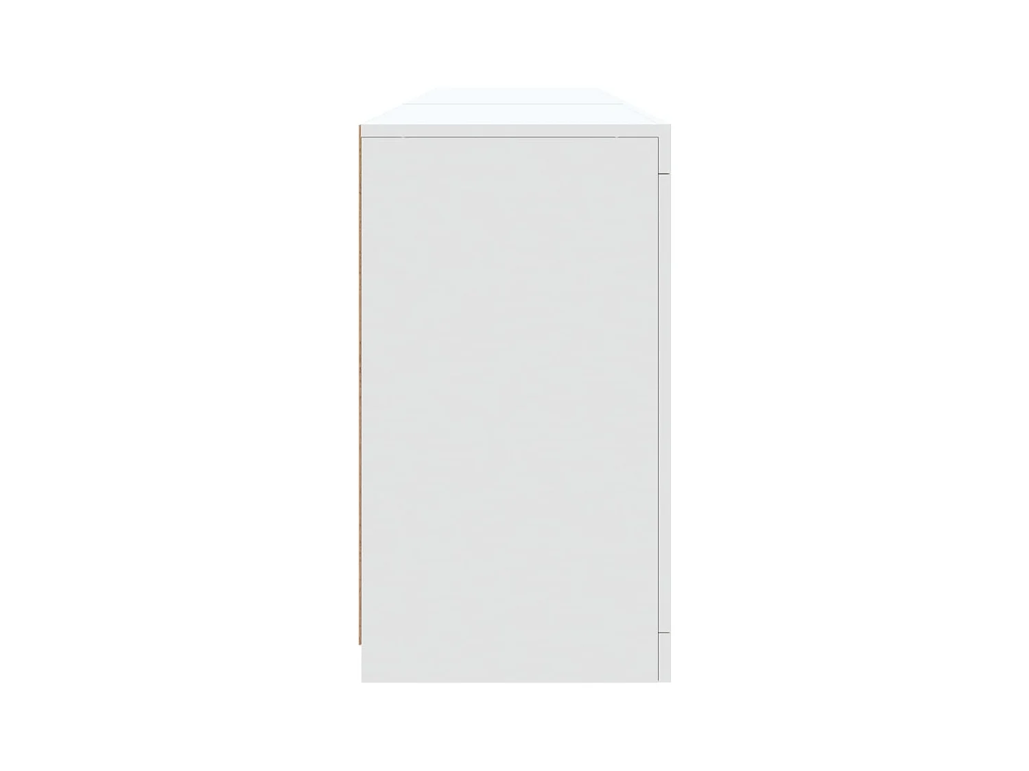 Aparador com luzes LED 162x37x67 cm branco