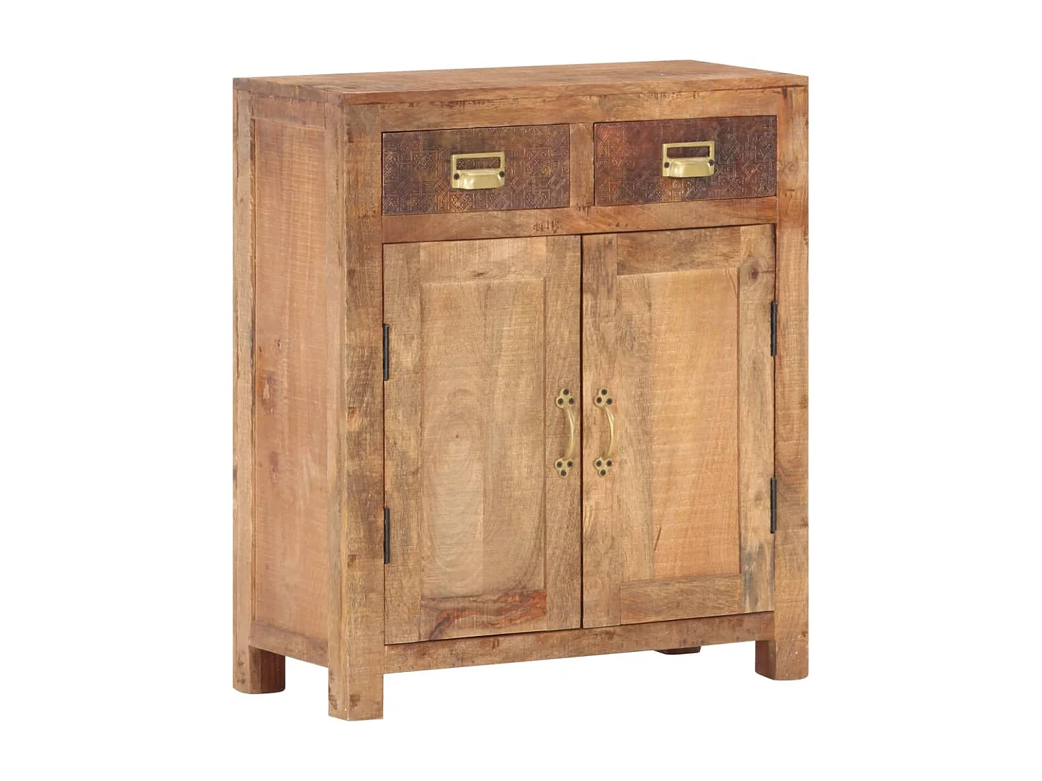 Aparador 65x30x75 cm madeira de mangueira maciça e áspera