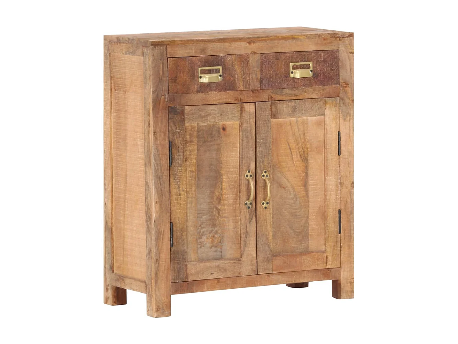 Aparador 65x30x75 cm madeira de mangueira maciça e áspera