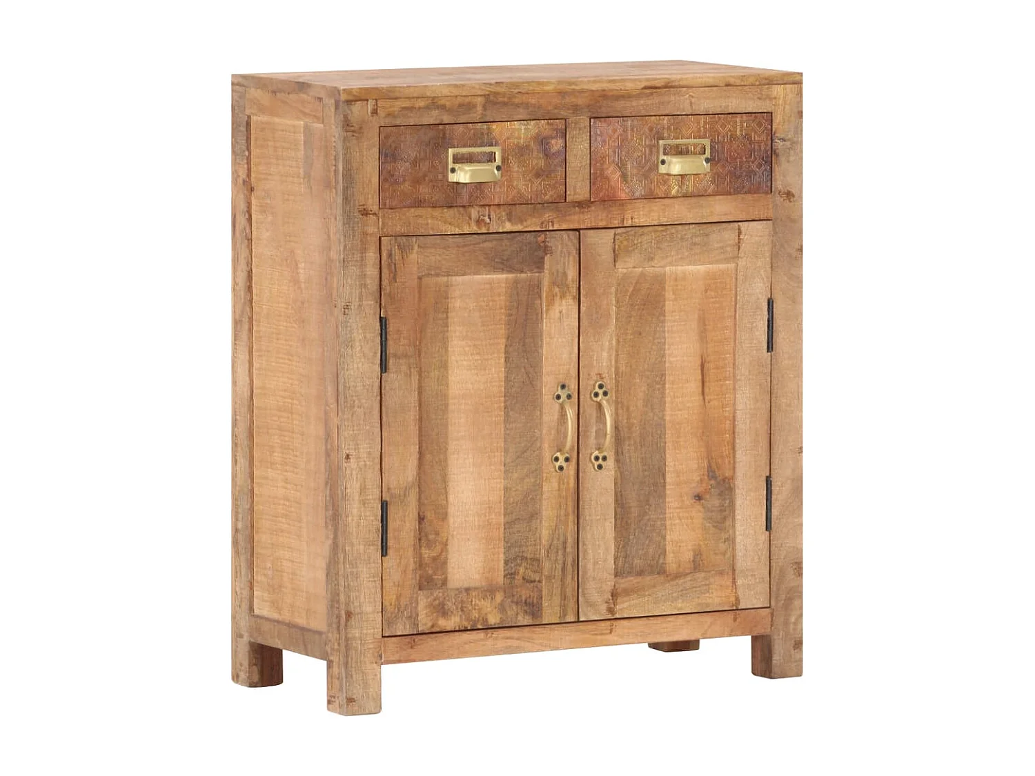 Aparador 65x30x75 cm madeira de mangueira maciça e áspera