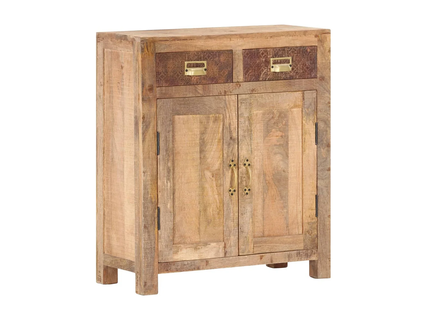 Aparador 65x30x75 cm madeira de mangueira maciça e áspera