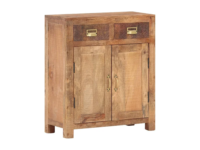 Aparador 65x30x75 cm madeira de mangueira maciça e áspera