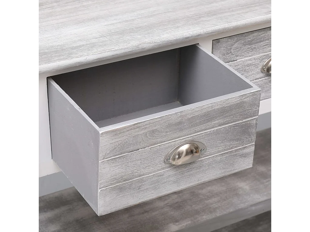 Buffet Antique Gris 115x30x76 cm Bois