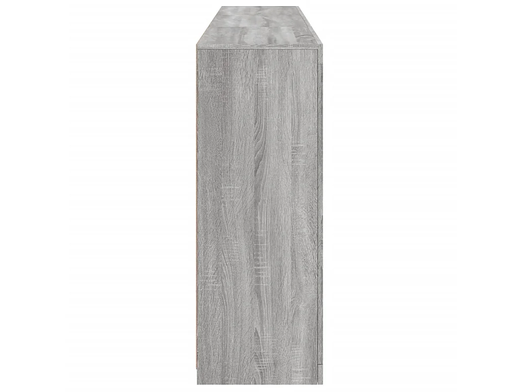 Dressoir met LED-verlichting 181,5x37x100 cm grijs sonoma eiken