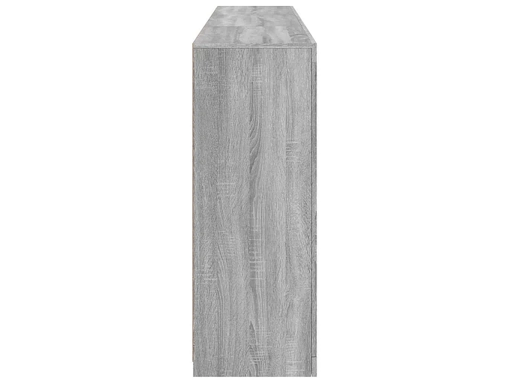 Buffet avec lumières LED sonoma gris 181,5x37x100 cm