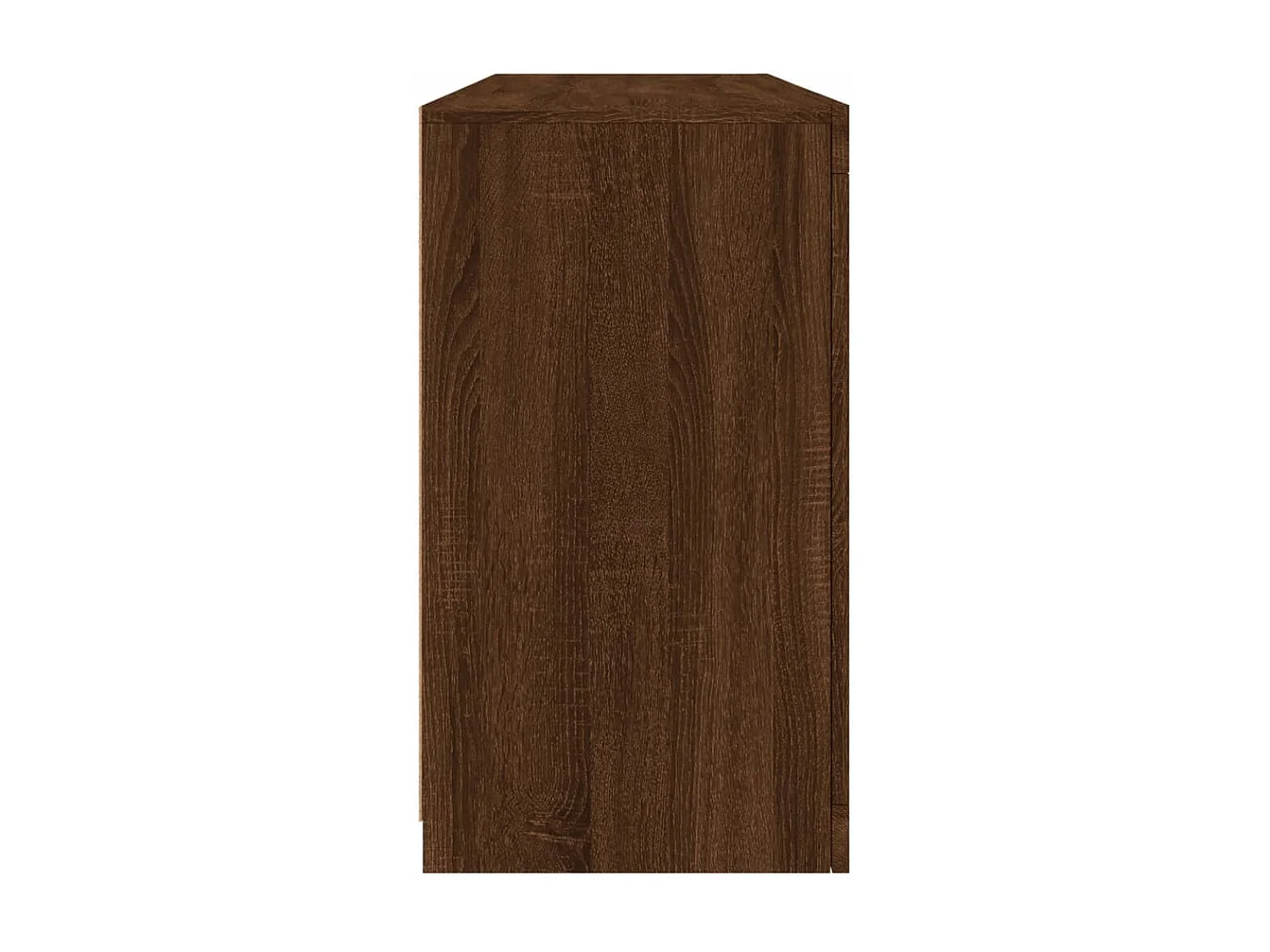 Aparador com luzes LED 142,5x37x67 cm carvalho castanho