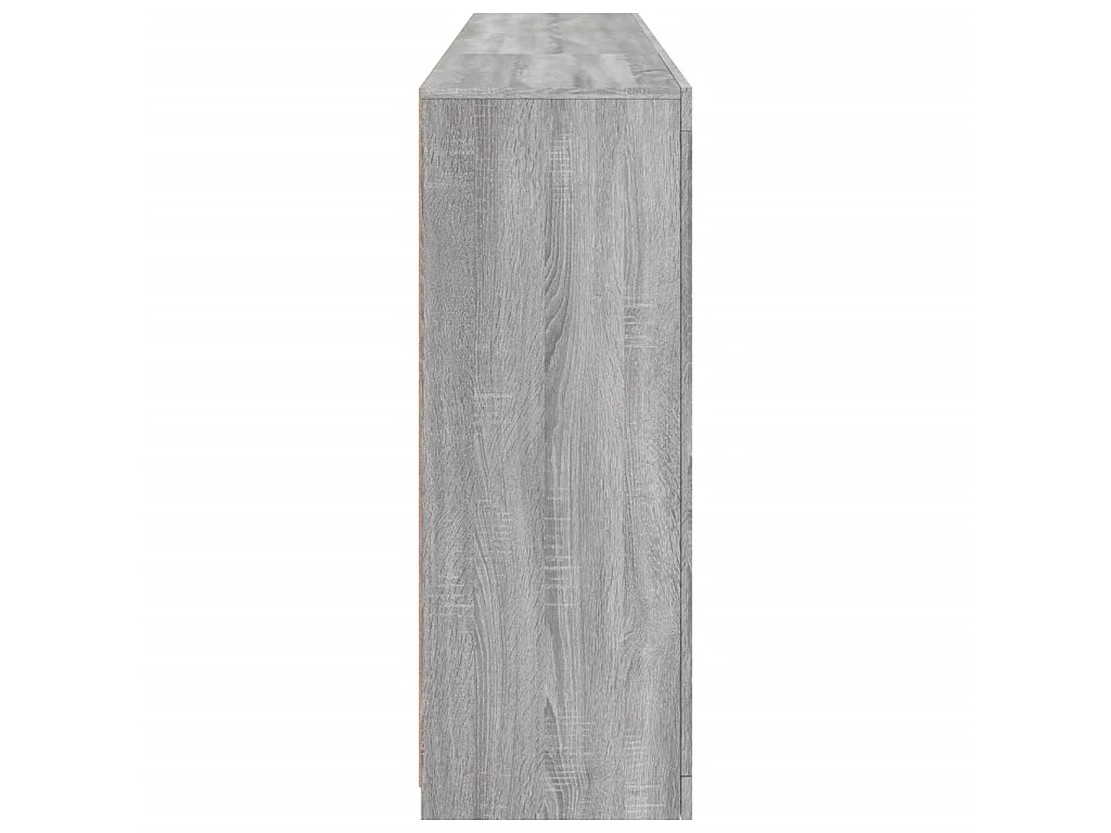 Dressoir met LED-verlichting 181,5x37x100 cm grijs sonoma eiken