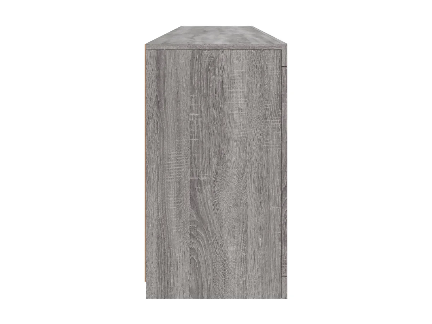 Sideboard mit LED-Leuchten Grau Sonoma 162x37x67 cm