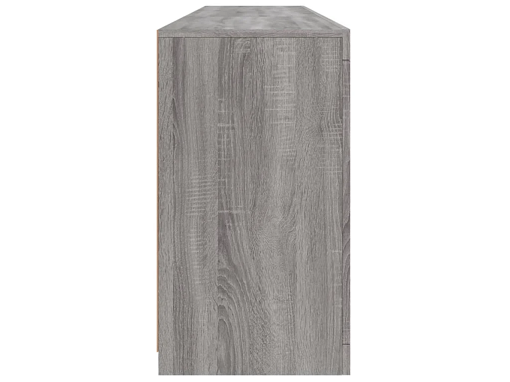 Dressoir met LED-verlichting 162x37x67 cm grijs sonoma