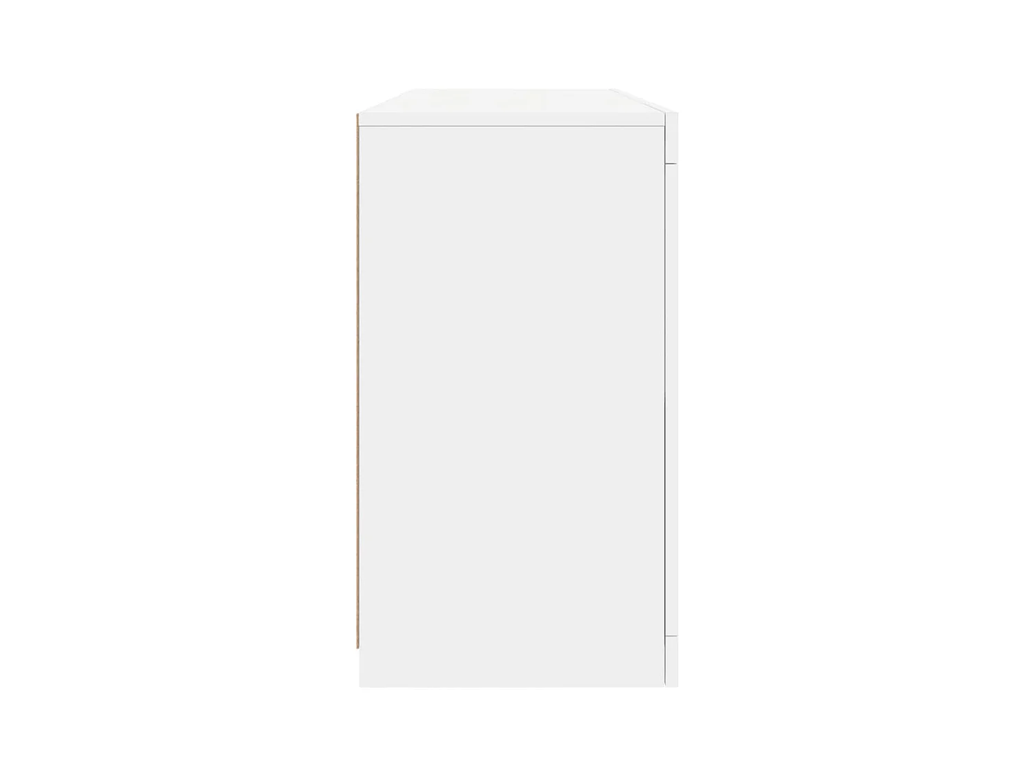 Buffet avec lumières LED blanc 142,5x37x67 cm