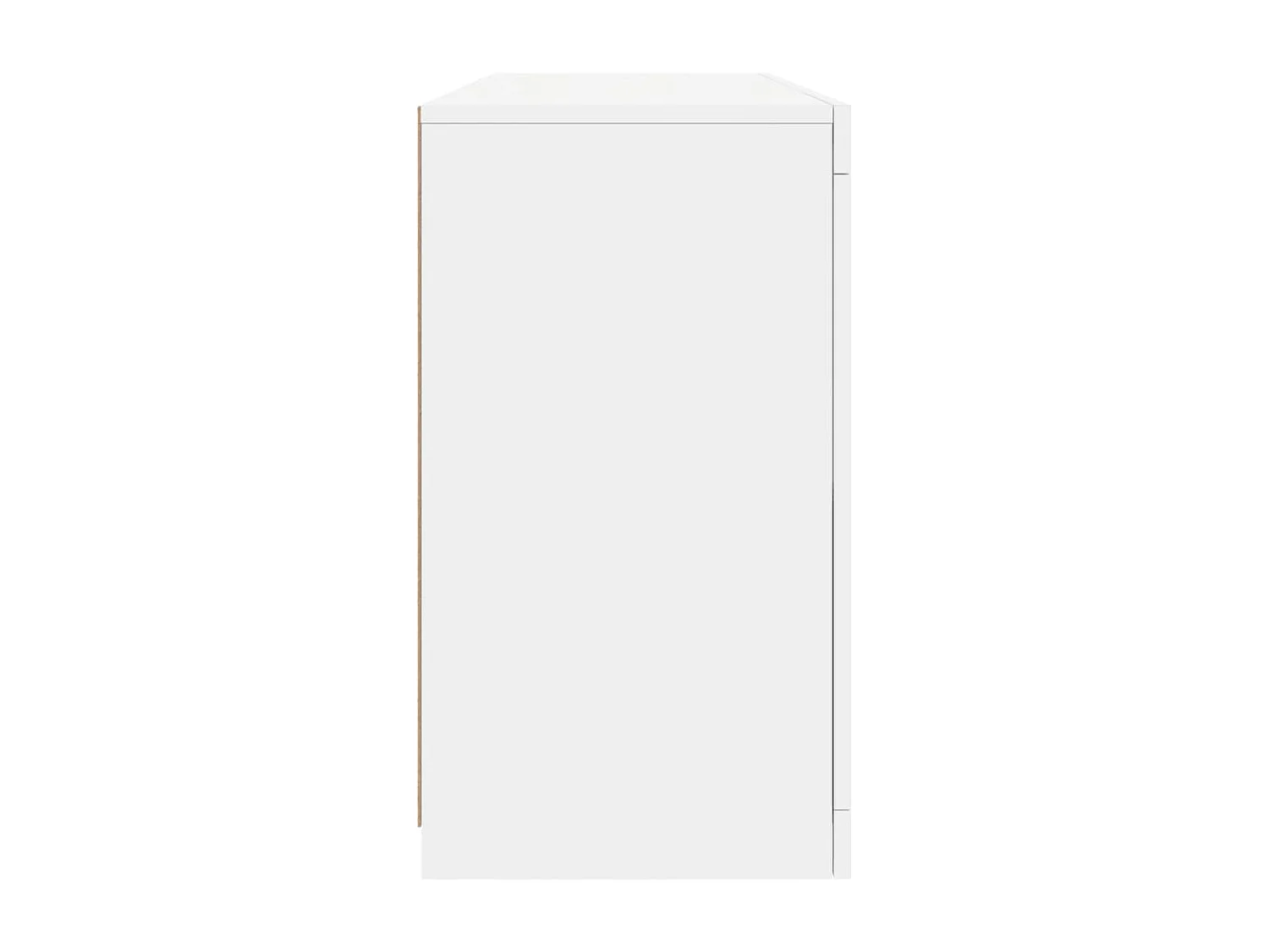 Sideboard mit LED-Leuchten Weiß 142,5x37x67 cm