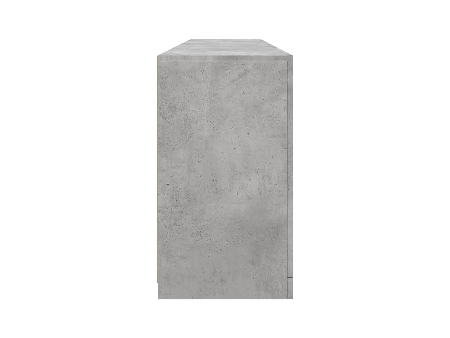 Buffet avec lumières LED gris béton 162x37x67 cm