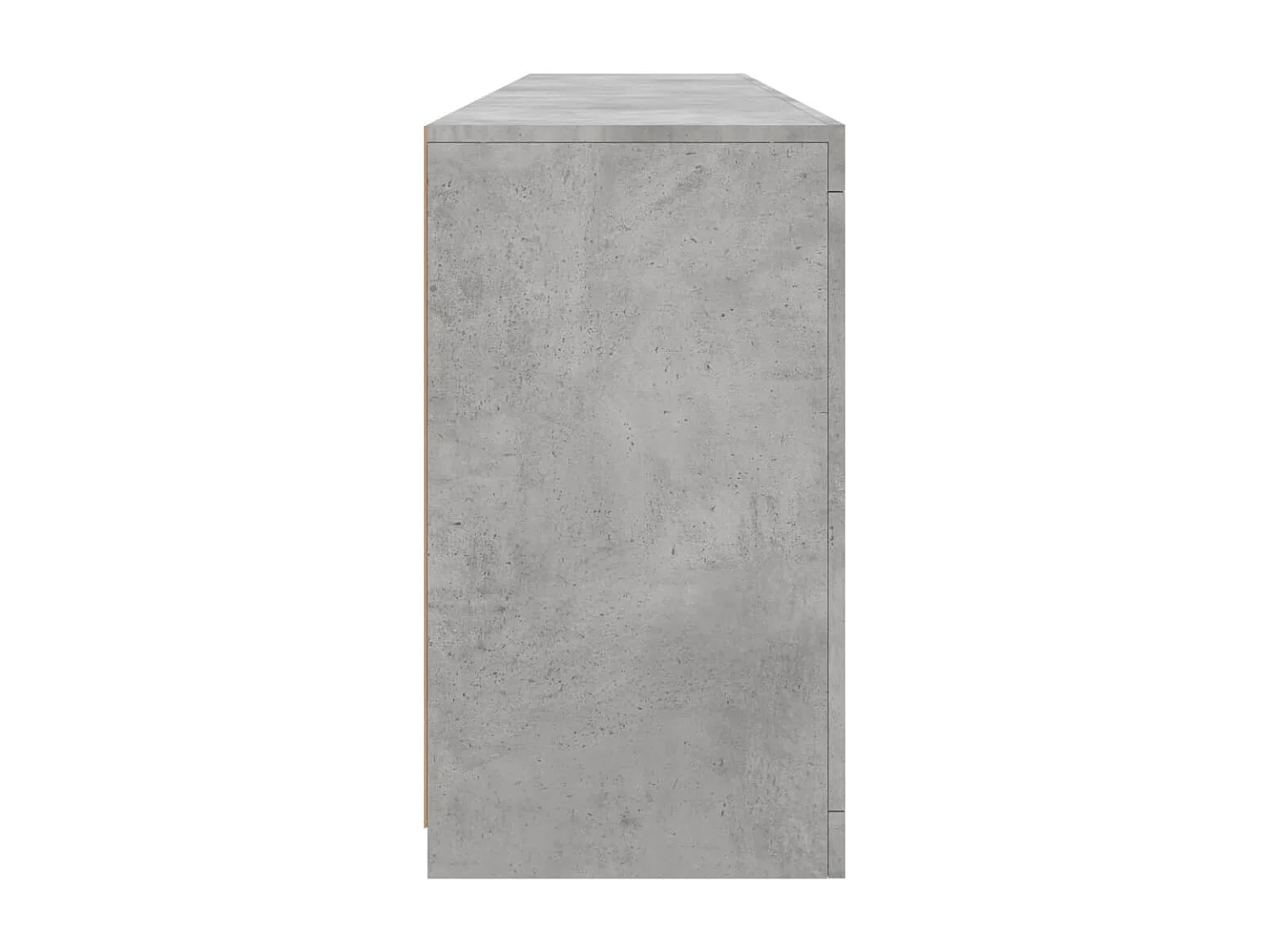 Sideboard mit LED-Leuchten Betongrau 162x37x67 cm