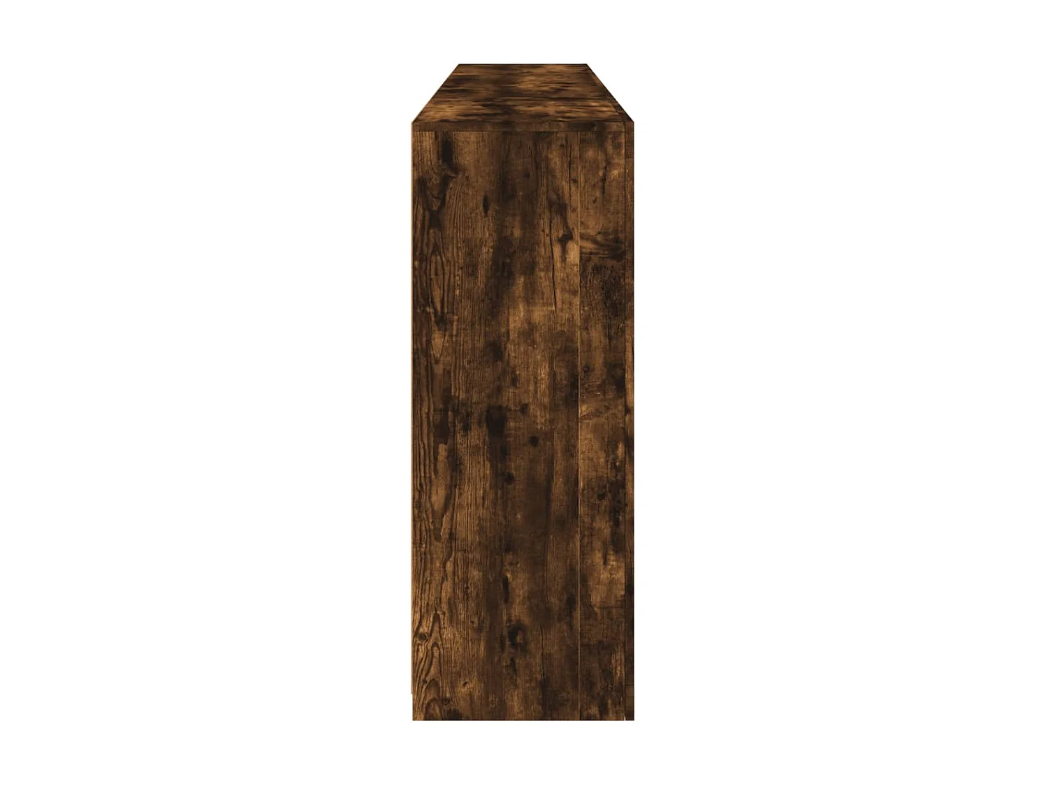 Buffet avec lumières LED chêne fumé 202x37x100 cm