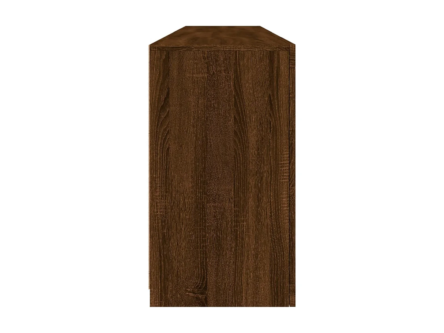 Aparador com luzes LED 164x37x67 cm carvalho castanho