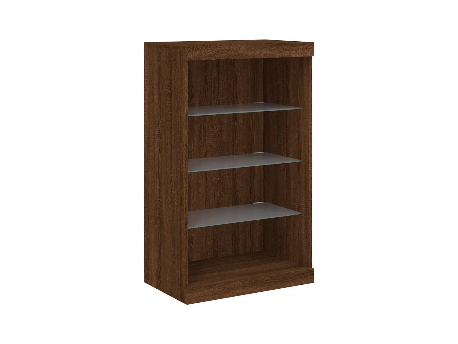 Dressoir met LED-verlichting 181,5x37x100 cm bruin eikenkleur