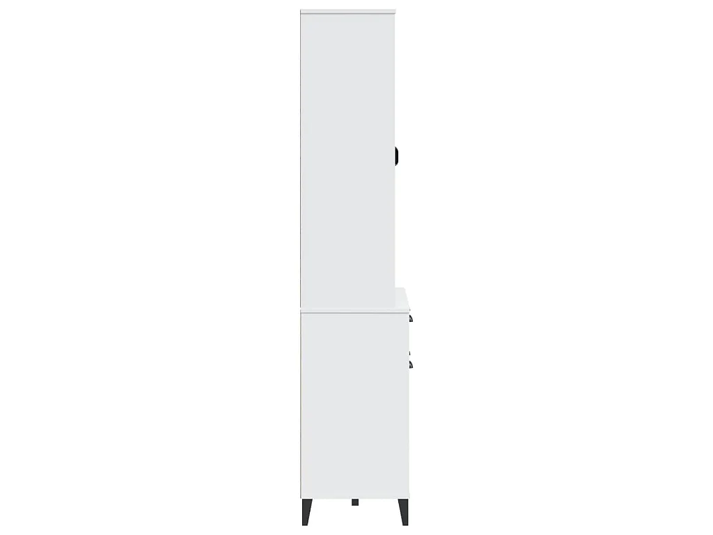 Aparador alto VIKEN madera maciza de pino blanco 80x40x190 cm
