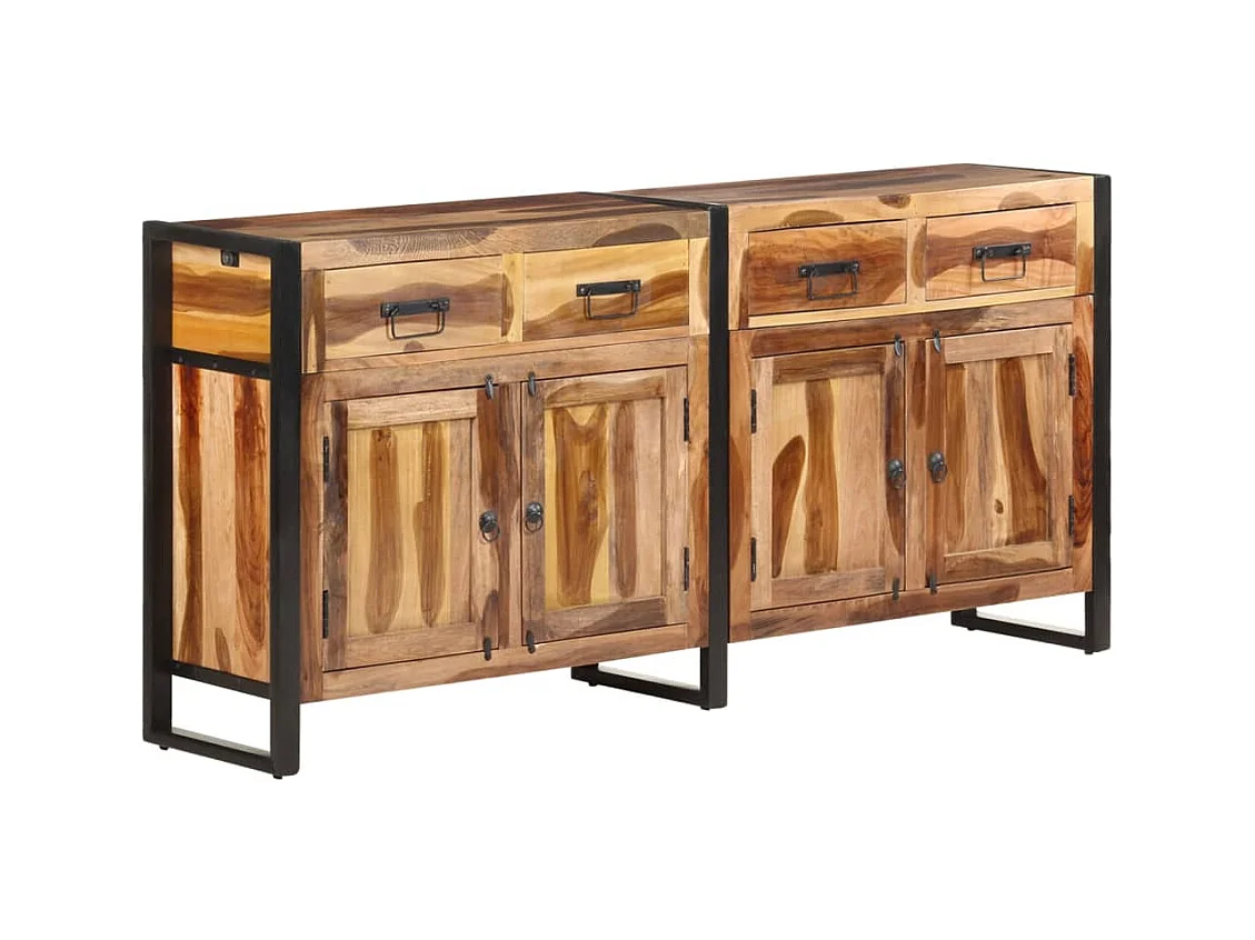 Buffet 172x35x80 cm Bois d'acacia solide avec finition miel