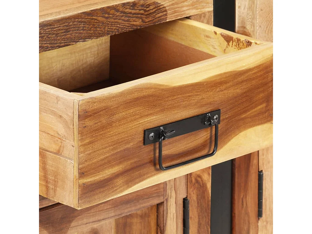 Buffet 172x35x80 cm Bois d'acacia solide avec finition miel