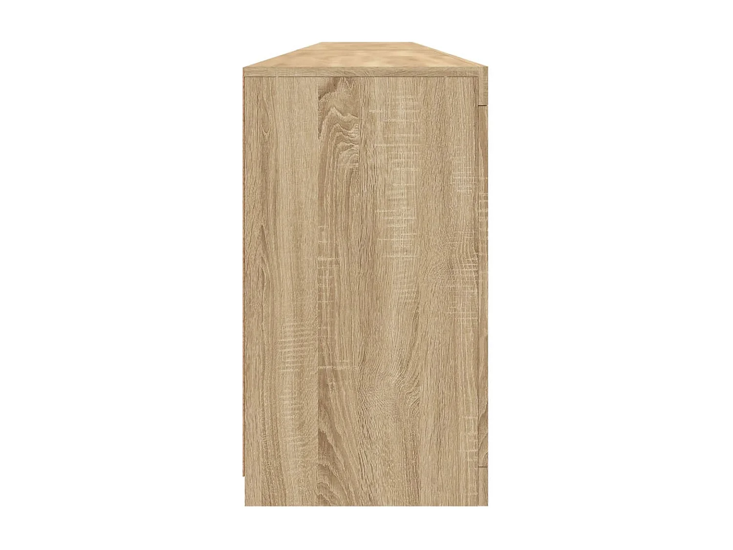 Buffet avec lumières LED chêne sonoma 283x37x67 cm