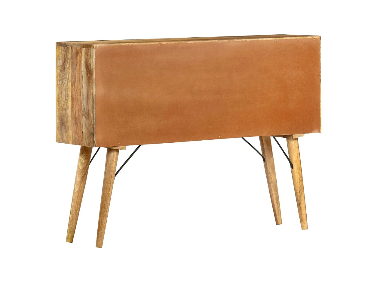 Credenza 110x30x82 cm in Legno Massello di Mango