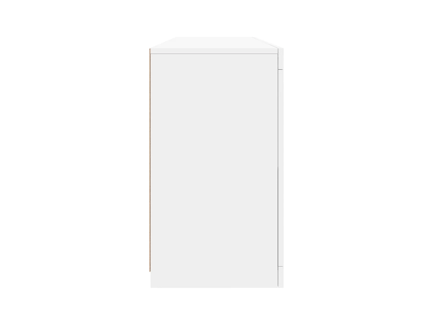 Credenza con Luci LED Bianca 163x37x67 cm