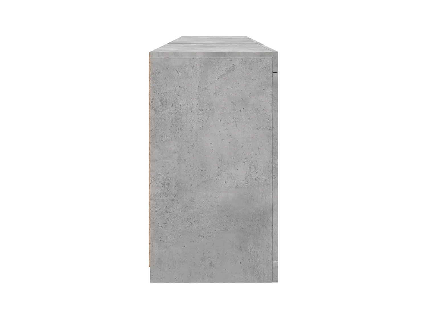 Buffet avec lumières LED gris béton 181,5x37x67 cm