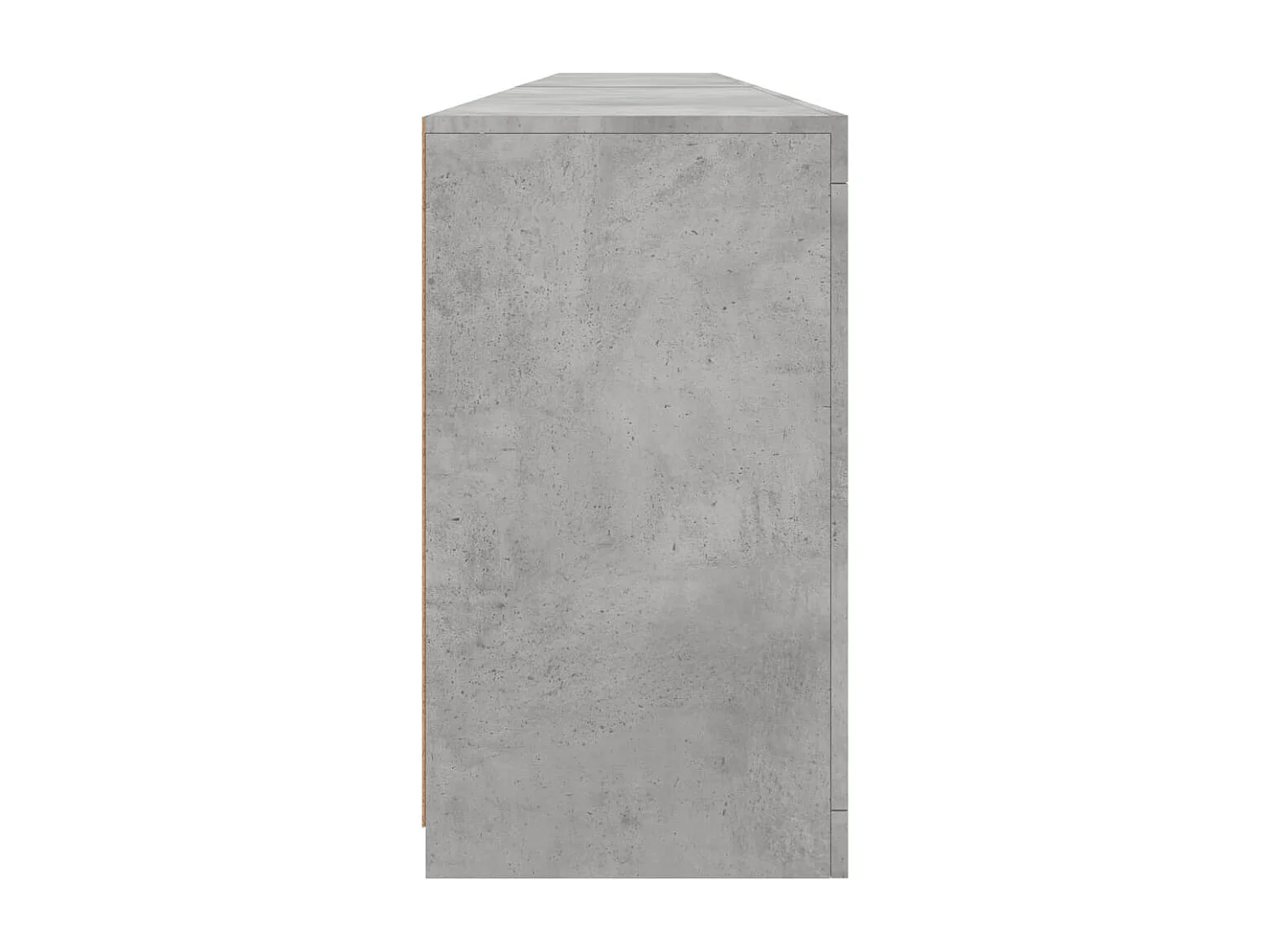 Aparador com luzes LED 283x37x67 cm cinzento cimento