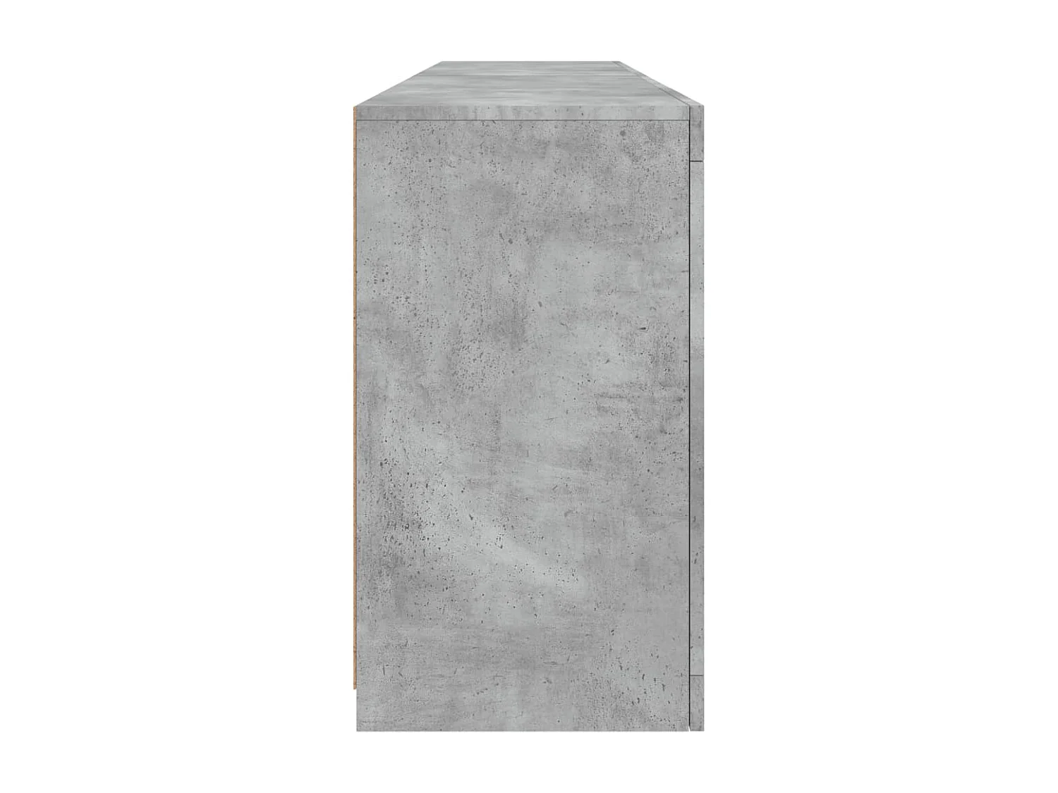 Aparador com luzes LED 164x37x67 cm cinzento cimento