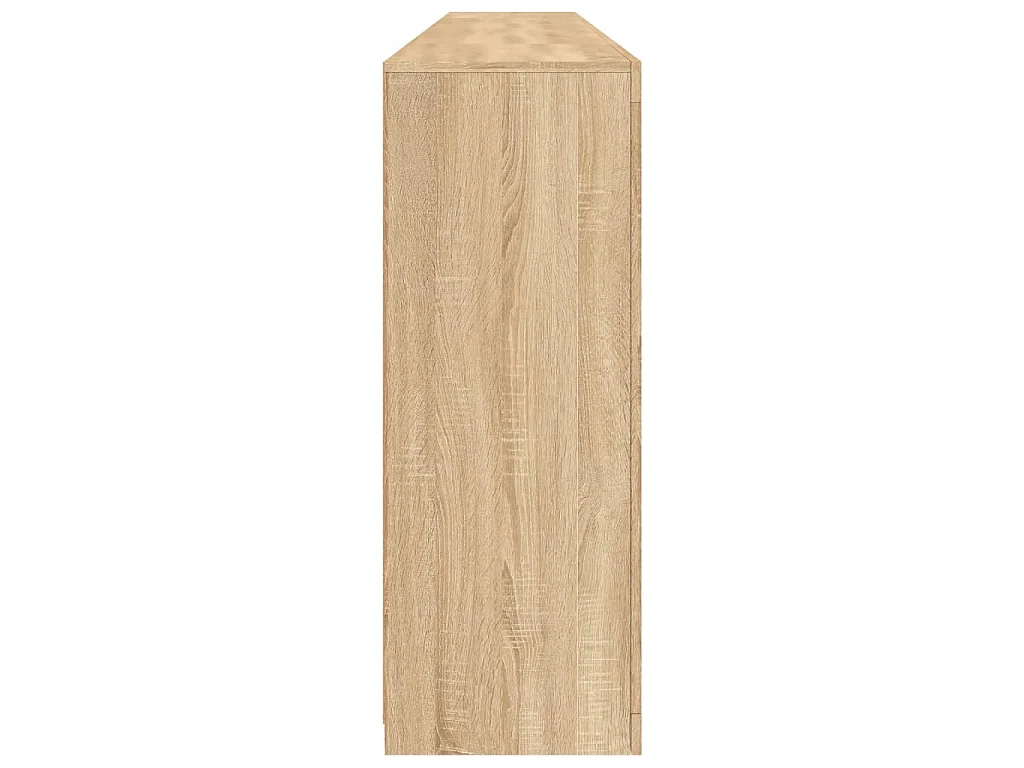 Buffet avec lumières LED chêne sonoma 162x37x100 cm