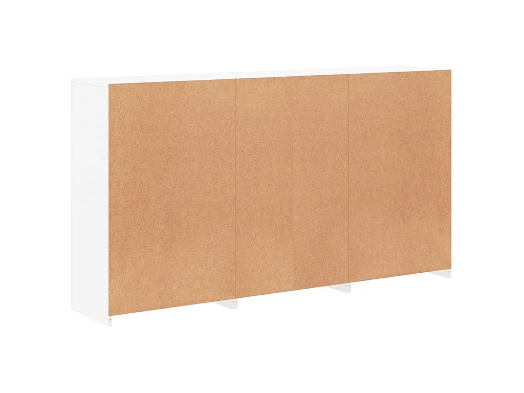 Aparador com luzes LED 181,5x37x100 cm branco