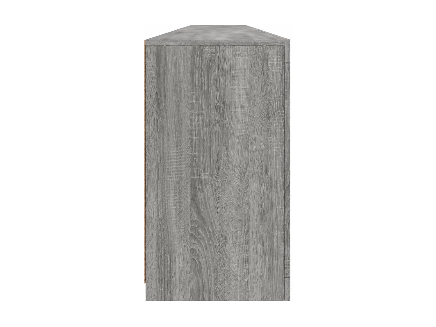 Buffet avec lumières LED sonoma gris 283x37x67 cm