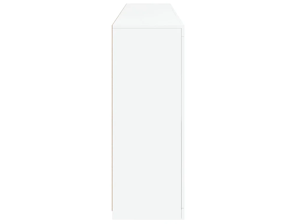Buffet avec lumières LED blanc 181,5x37x100 cm