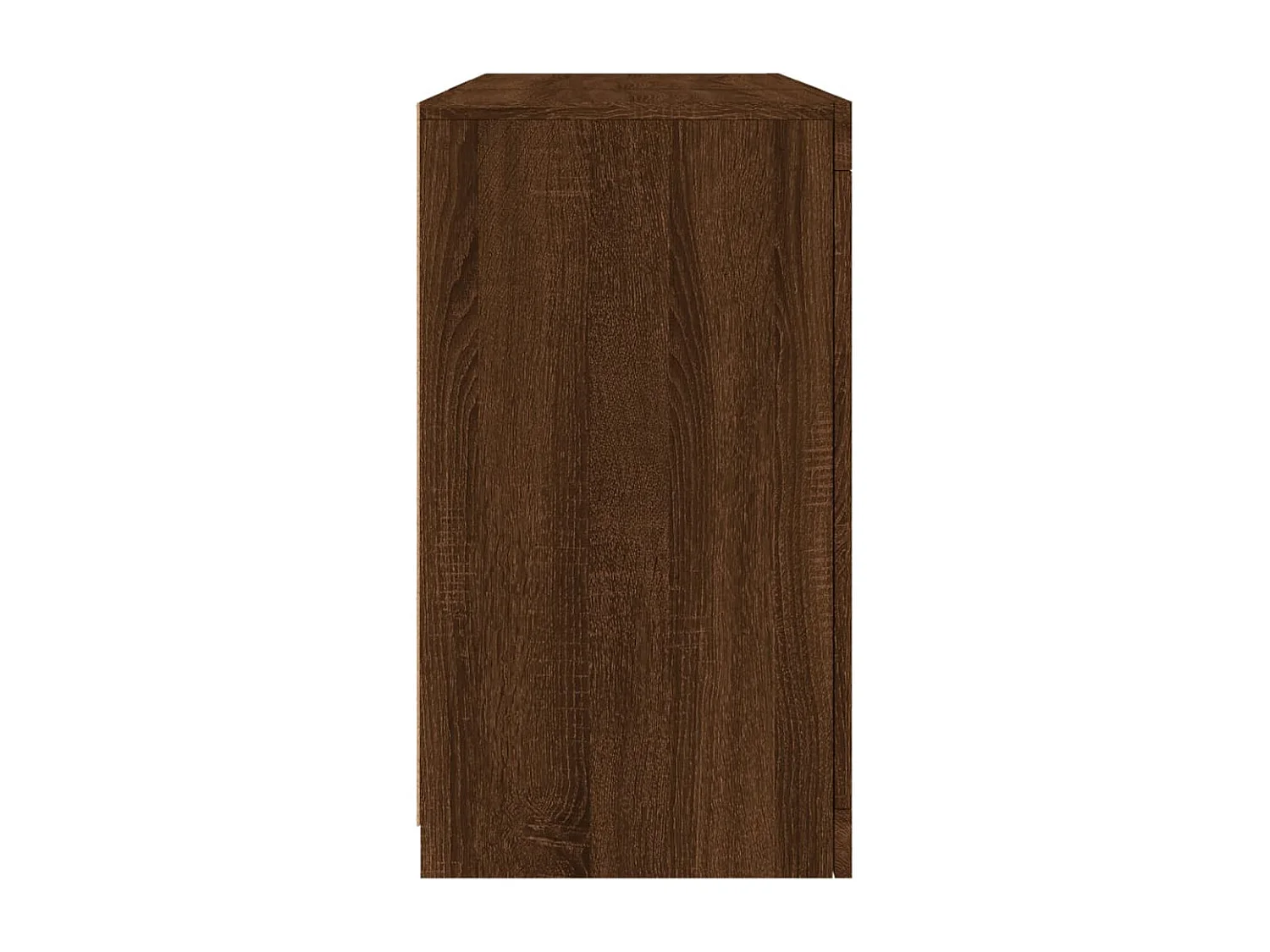 Aparador com luzes LED 123x37x67 cm carvalho castanho