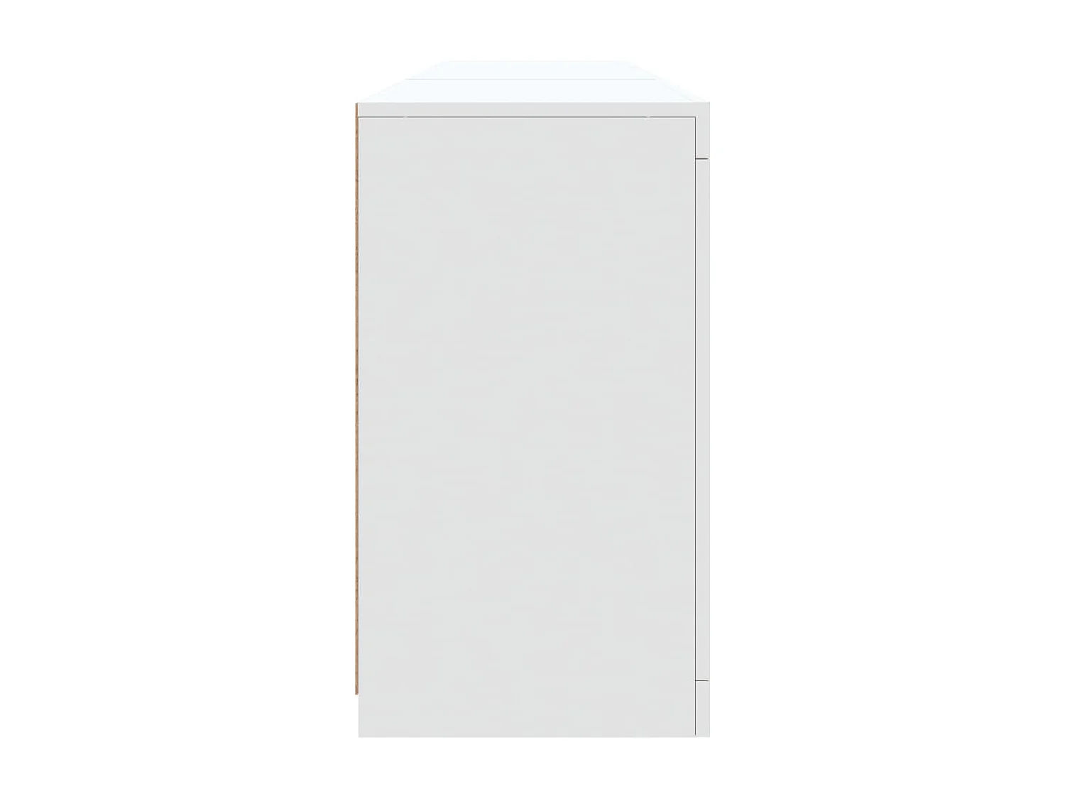 Sideboard mit LED-Leuchten Weiß 181,5x37x67 cm