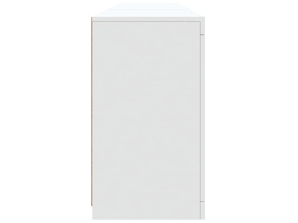 Dressoir met LED-verlichting 181,5x37x67 cm wit