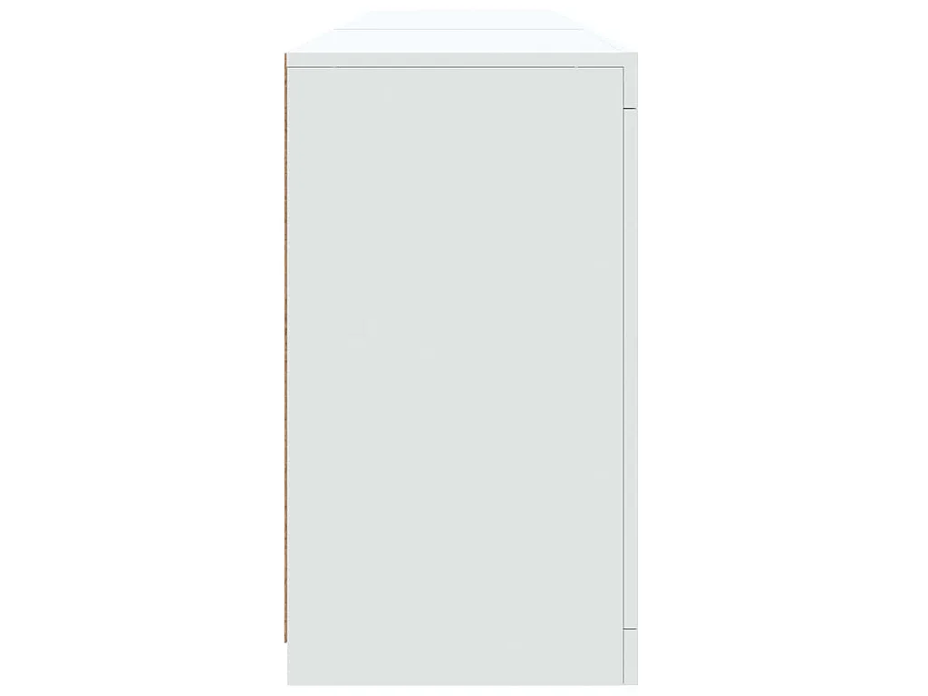 Buffet avec lumières LED blanc 181,5x37x67 cm