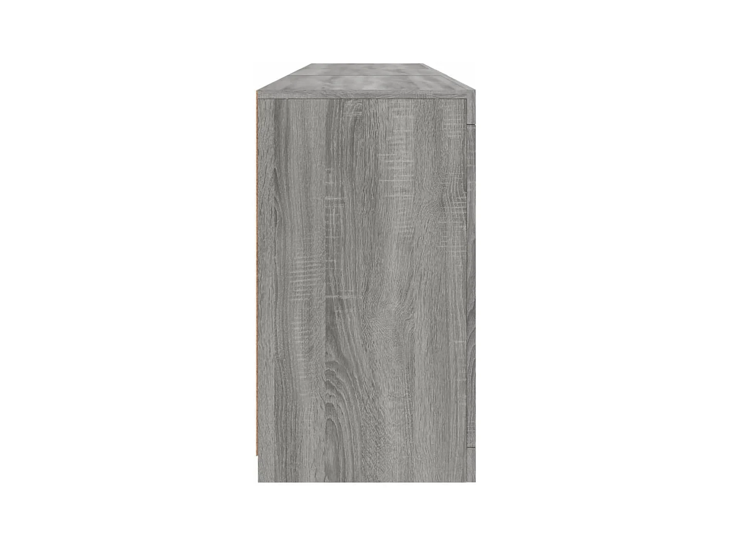 Buffet avec lumières LED sonoma gris 181,5x37x67 cm